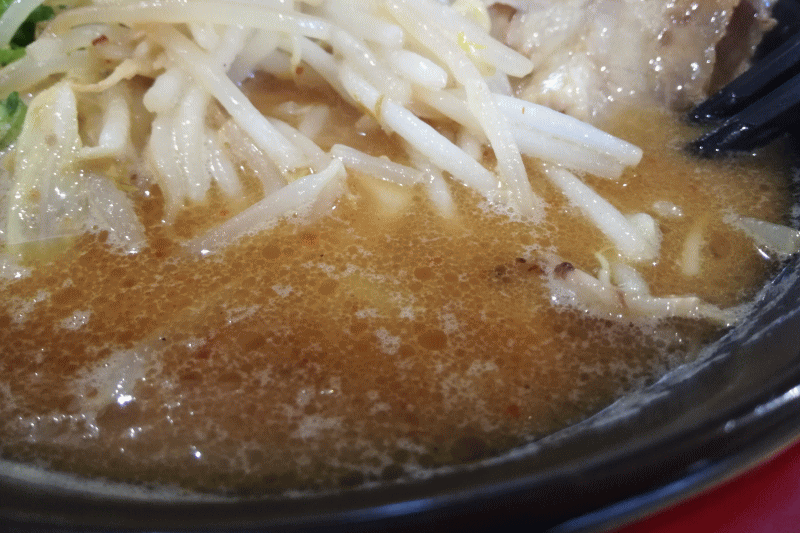 元祖味噌ラーメンのスープ